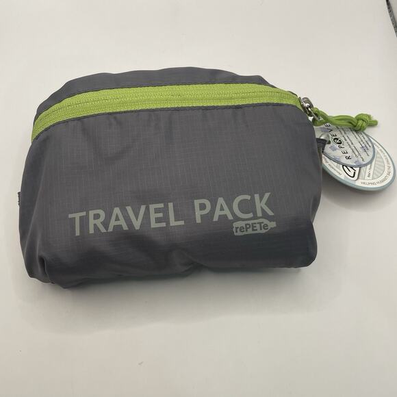 ChicoBag Travel Pack rePETe Compact Recycled Backpack - Stormfront Gray - Picture 5 of 5